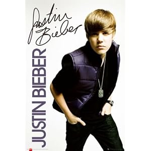 Justin Bieber - Personality / Music Poster (Vest / White Background) (Size: 24