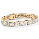 DiamonUltra™ Cubic Zirconia Tennis 14k Gold-Plated Bracelet