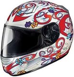 HJC CL-SP CLSP LOLA MC1 WH/RD/SL SIZE:XSM MOTORCYCLE Full-Face-Helmet