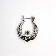 Sterling Silver Plain Hoop Earrings - Size: 24mm
