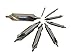 Chicago Latrobe 217B Series High Speed Steel Combined Drill and Countersink Set, Bright Finish, Bell Style, 60 Degrees, #11- #18 Size (8 Piece Set)