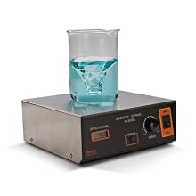 Hanna Instruments HI 303N Stainless Steel Two-Speed Magnetic Stirrer with Tachometer and Micro Stir Bar, 180mm Length x 180mm Width x 70mm Height, 100 - 1000rpm, 115/240 VAC, 0 to 50 Degree C
