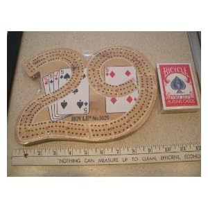 Bicycle Wood 29 3 Track Cribbage Board by 