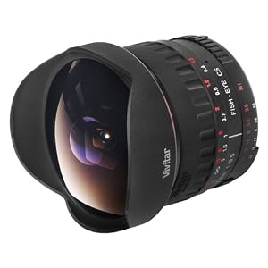Vivtar 7mm f/3.5 Series 1 Manual Focus Fisheye Lens for Canon EOS Digital SLR Cameras