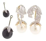 Jacqueline Kennedy Collection - Floral Drop Leaf Dual Earrings