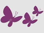 Wandtattoo Schmetterlinge 3 St�ck Wan...