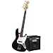 Squier by Fender Stop Dreaming-Start Playing Set: Affinity J Bass w/ Rumble 15 Amp, Black