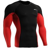 Emfraa Men Women Skin Tight Base Layer T Shirt Running Long Sleeve