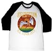 Led Zeppelin U.S. Tour 1975 Mens Raglan T-shirt