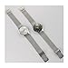 JULIUS JA-577 Male Men's Silver-Tone Ultra Thin Black Dial Mesh Stainless Steel Strap Fashion Casual Wrist Watch Waterproof Quartz Analog Business Luxury Wristwatch