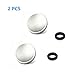 2 PACK LXH Silver Metal Concave Surface Camera Soft Release Button Finger Touch for Fujifilm XT20 X100F X-T2 X100T X-PRO2 X-T10 X-PRO1 X-E2S X100 X100S X10 /20/30 X-E1/2 Sony/Nikon /Canon/Olympus