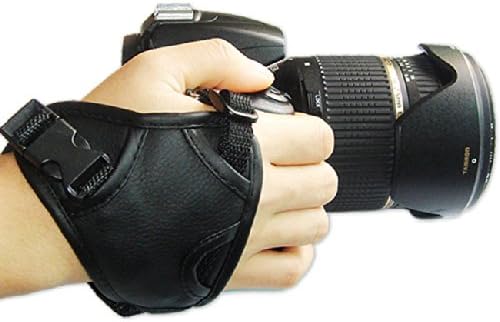 First2savvv OSH0301 new Artificial triangle leather digital camera SLR hand strap grip for Olympus SP-100E FUJIFILM FinePix S1 FinePix S9400W FinePix S9200 FinePix S8600 with card reader