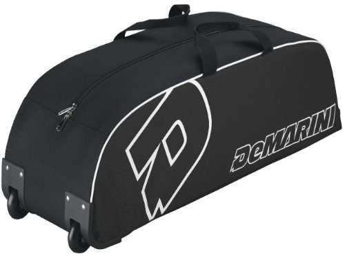 New DeMarini Youth Wheeled Baseball Bat Equipment Bag Scarlet
