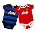 Manchester United FC Authentic EPL 2 Pack Baby Bodysuit - 0/3 months
