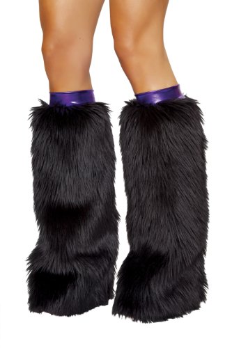 Metallic/Fur Leg Warmer