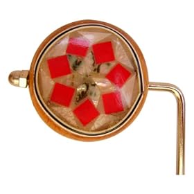 Mother Of Pearl inlaid on Beech Wood Purse Hanger-B - H730