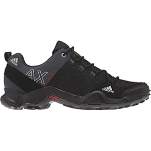 Adidas Men's AX 2 Hiking Shoes - Dark Shale/ Black/ Light Scarlet 9.5