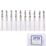SPTA 超硬マイクロドリルビット 3.0mm CNC PCB彫刻ドリル フィット1/8"（3mm）シャンク Dremel (ドレメル）Proxxon ロータリーツール 10個のパック [並行輸入品]