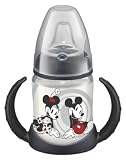 from NUK NUK 150ml Disney First Choice Learner Bottle with Non-Spill Silicone Spout (Black) (Model 10215074)