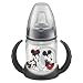NUK 150ml Disney First Choice Learner Bottle with Non-Spill Silicone Spout (Black)