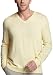 Calvin Klein Men's Long Sleeve Merino Driver V-Neck Sweater,Tansy,Medium
