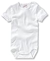 Sanetta 320500 - Body kurzarm, Basic Collection, Organic Cotton weiss