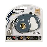 Avenue Retractable 26' Corded Leash for Dogs, Large, Red