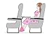 SmartTravel Portable Travel Footrest for Airplane (Blue)