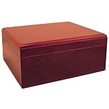 Cuban Crafters El Mio Burl Wood Cigar Humidor 25 Count