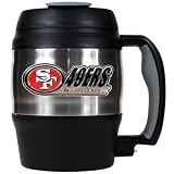 NFL San Francisco 49ers 52-Ounce Stainless Steel Macho Travel Mug with Bottle Opener