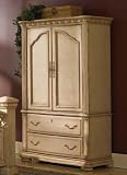Wynwood 1636-77 Cordoba Entertainment Armoire in Antiguo Blanco