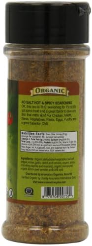 Aromatica Organics Salt Free Hot N Spicy Seasoning, 2.5-Ounce