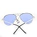 MLC EYEWEAR ® Premium Quality Fashion Unisex Sunglasses UV400 Lens Technology pilot Blue Lens with Light Weighted Metal Frame