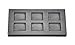 3/4 oz Troy Ounce 6 Cavity Rectangle Gold Graphite Ingot Mold For Melting Casting Refining Scrap Jewelry