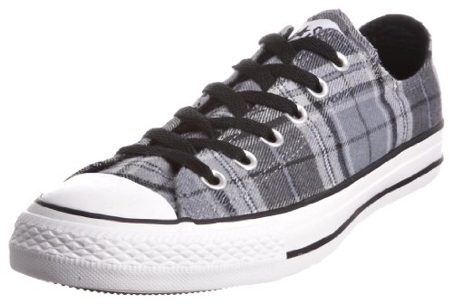 Converse Ctas 118810, Unisex - Erwachsene Fashion Sneaker, Grau (Grey/Black Plaid), 35 EU / 3 UK