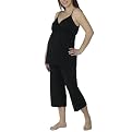 Eve Alexander Comfort & Style Maternity/Nursing PJ Set - Black
