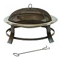 Prima Stainless Steel Bowl Black Painted Steel Firepit
