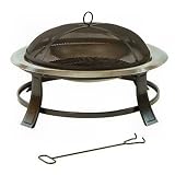 Stainless Steel Bowl Cast Iron Firepit