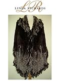 Linda Richard Fox/Rex Rabbit Coat 78006 Brown