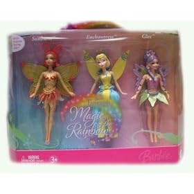 Barbie Fairytopia Magic of the Rainbow Mini Dolls Gift Pack: Glee, Enchantress, and... by Mattel