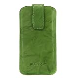 Produkt-Bild: Original Blumax &reg; Ledertasche Wished Gr&uuml;n f&uuml;r HTC ONE X mit R&uuml;ckzugfunktion , Handytasche , Case , H&uuml;lle , Etui , Slide , Display Schutz , Secure