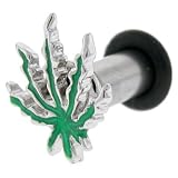 4 Gauge Single Flare POT LEAF Plug