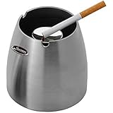 Ashtray, Newness Stainless Steel Tabletop Decoration Unbreakable Home Ashtray