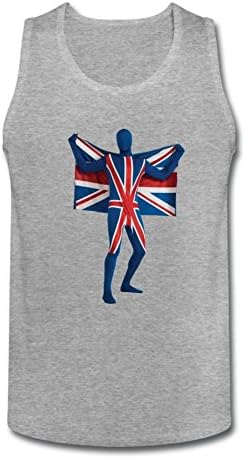 Susyrion Men's Rubies Skin Union Olympics Fancy Basic Sleeveless Tank Top M