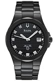 Bulova Men's Marine Star Bracelet Black Dial Watch #98D008