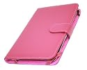 NEW HIGH QUALITY BABY PINK EXECUTIVE KINDLE 3/3G WALLET CASE WITH FREE SCREEN PROTECTOR AND MICROFIBRE CLOTH BY MAXCO ACCESSORIES