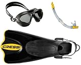 Cressi Palau Gamma Cobra Swim Mask Fins Snorkel Swimming Snorkeling Package Set Cressi Palau Gamma Cobra Swim Mask Fins Snorkel Swimming Snorkeling Package Set