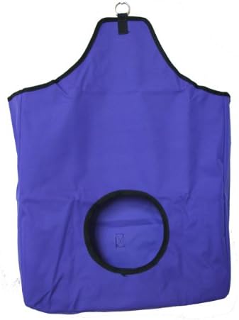 Large Canvas Horse Hay Bag Solid Pannel Purple