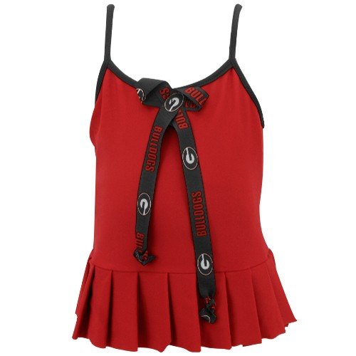 Georgia Bulldogs Toddler Girls Red Cheerleader in Training Bathing Suit (2T)