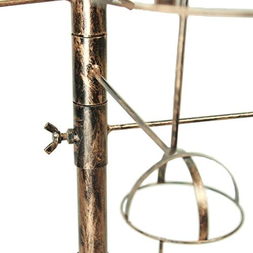 Seana Casual Hat Display Fixture Floor Stand FJ (Antique Copper, 25-Hat)